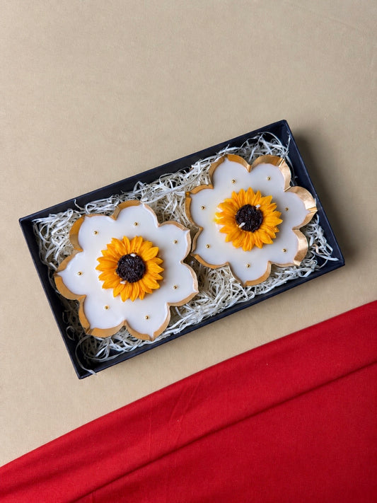 Sunflower Urli Candle Gift Set