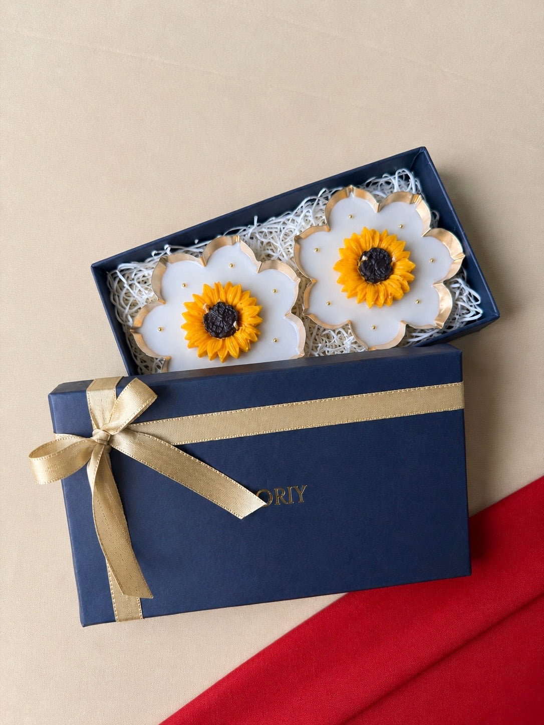 Sunflower Urli Candle Gift Set