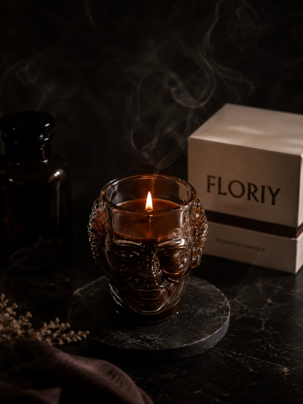 Old Monk Candle (Face Addition)