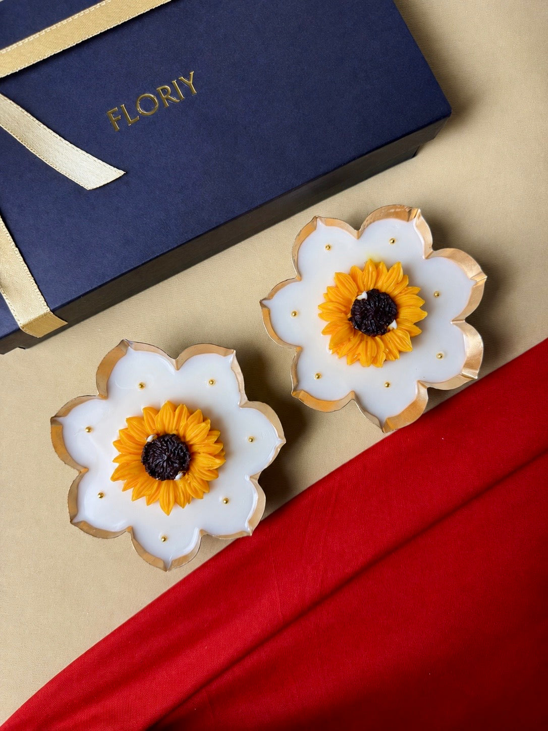 Sunflower Urli Candle Gift Set