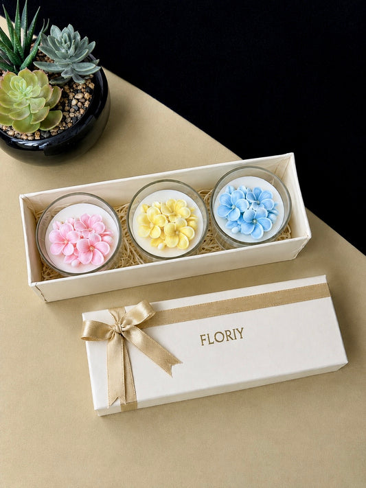 Plumeria Candle Gift Set