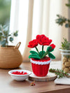 Red Rose Flower Pot