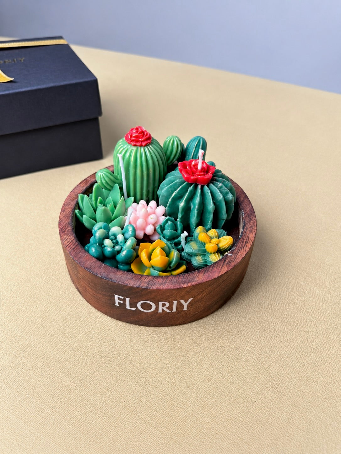 Succulent Garden Candle