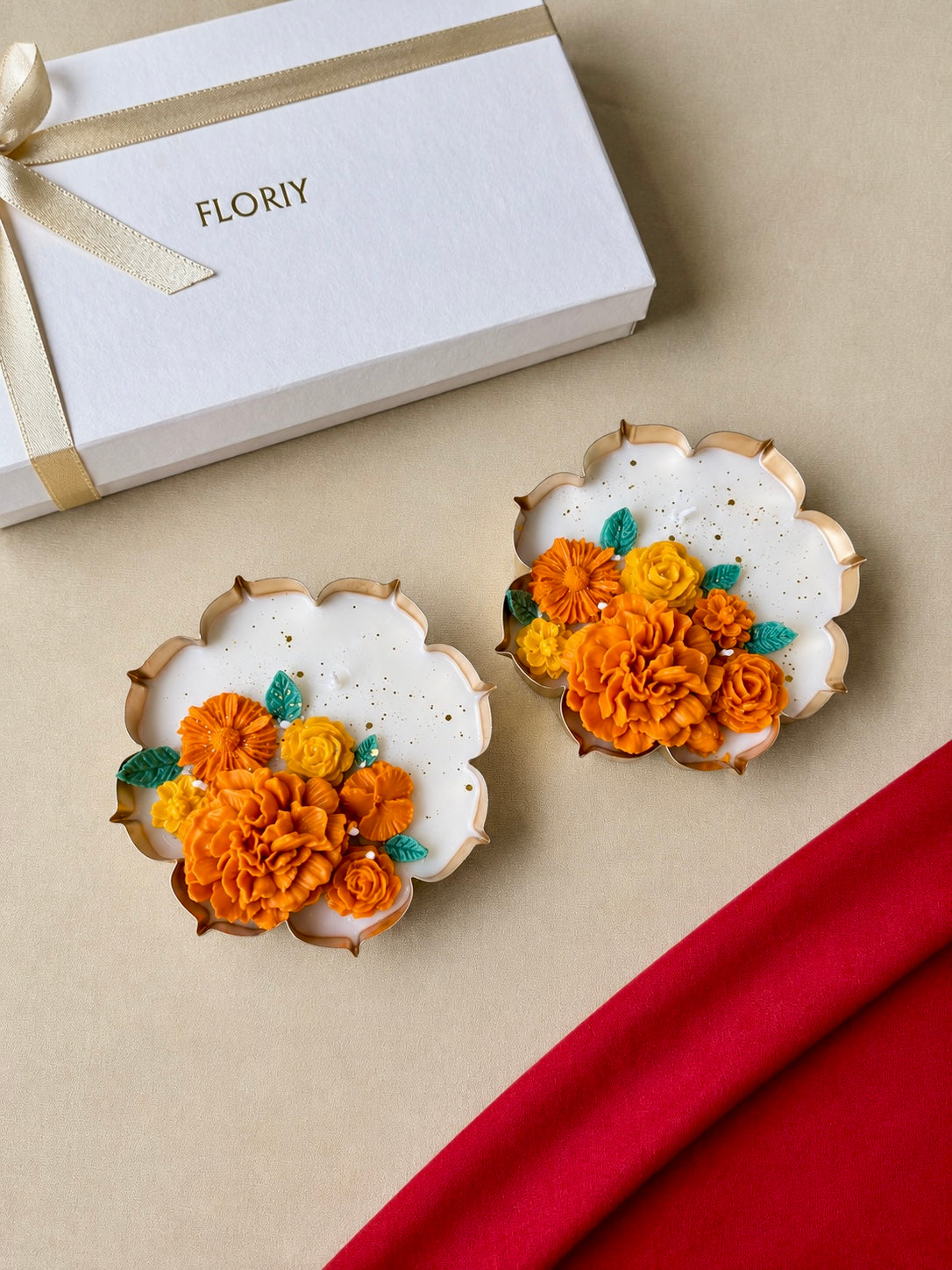 Marigold Urli Candle Gift Set