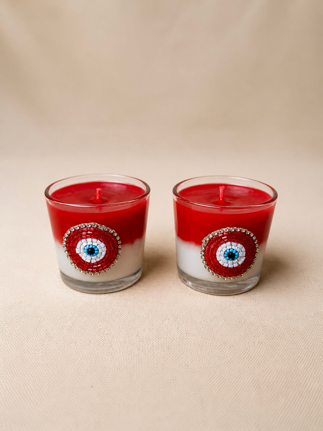 Red Evil Eye Candle Gift Set