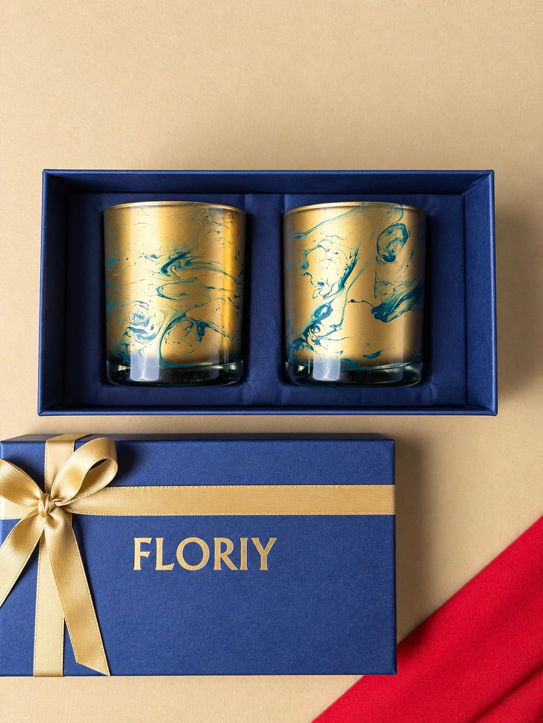 Golden Luxe Candle • Gift Set of 2