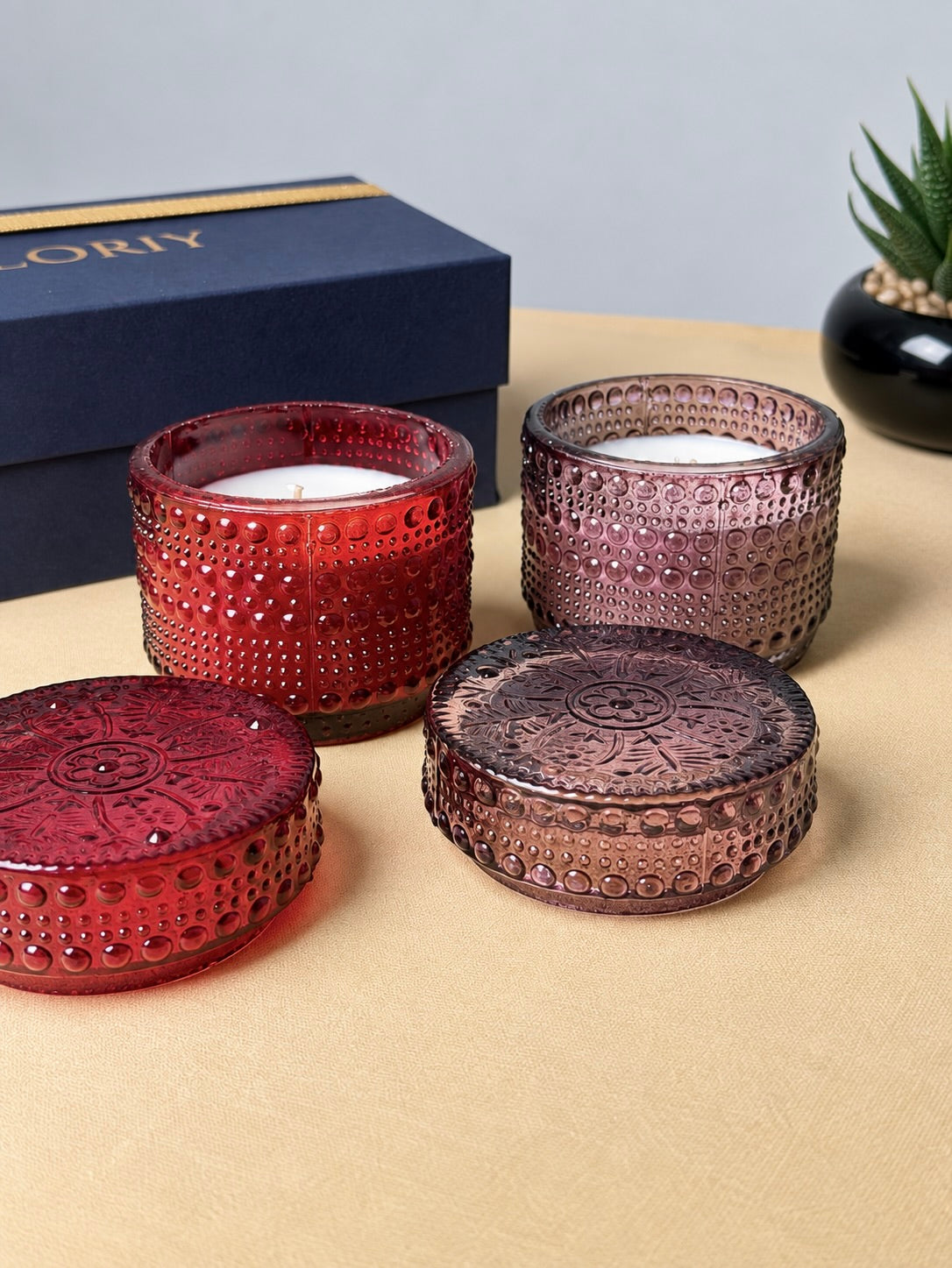 ILLUME LID JAR CANDLE • Gift Set of 2