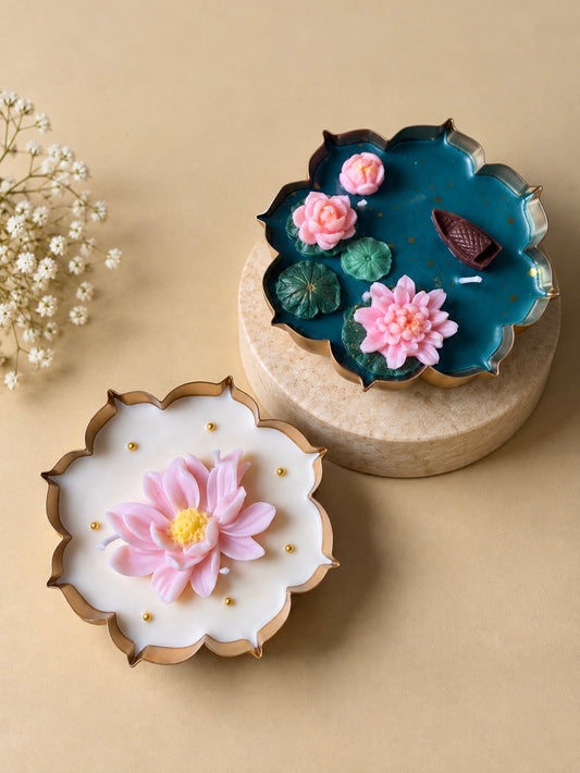 Lotus Candle • Set of 2