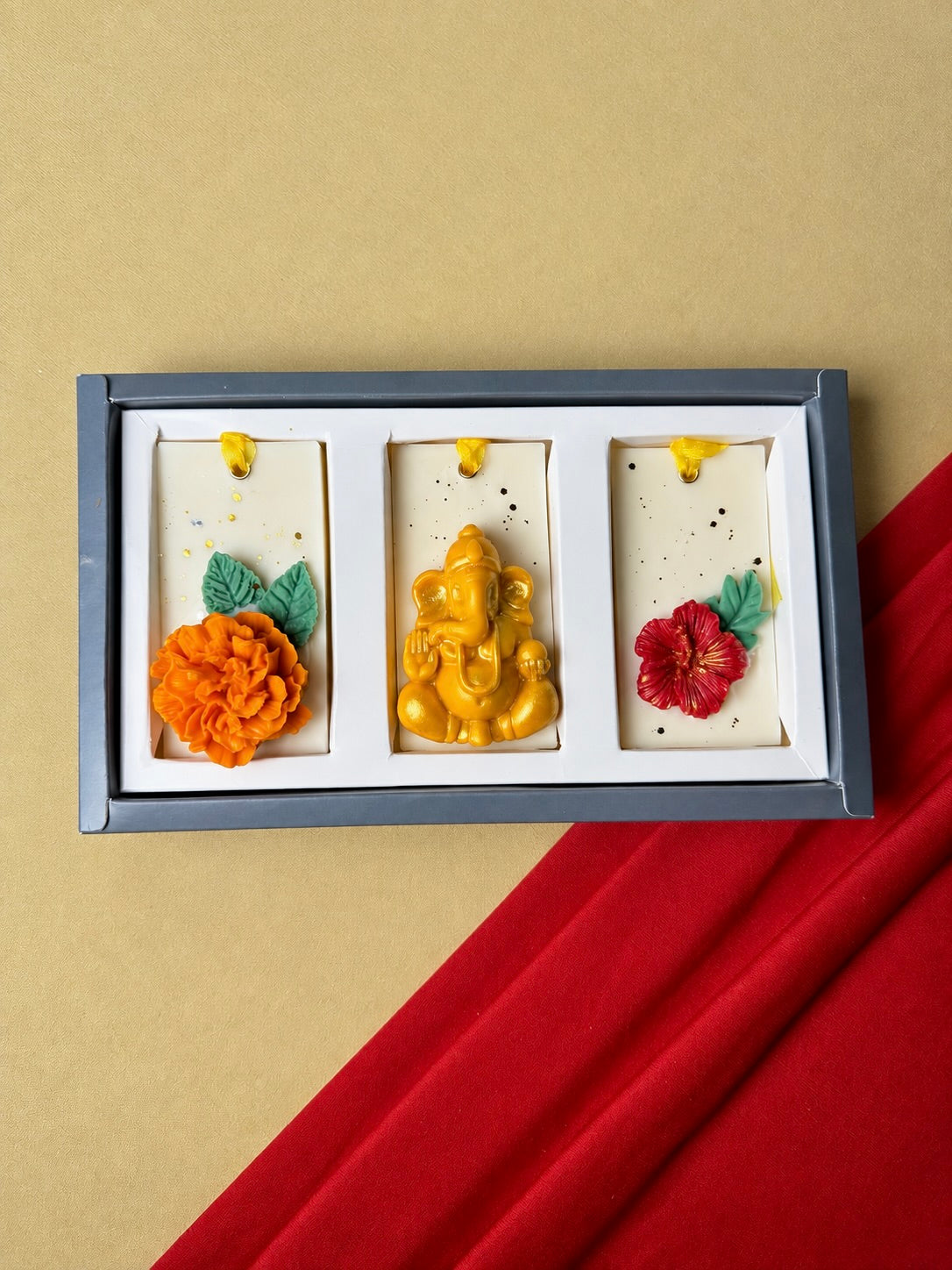 Festive Perfume Infused Wax Tablet • Set of 3