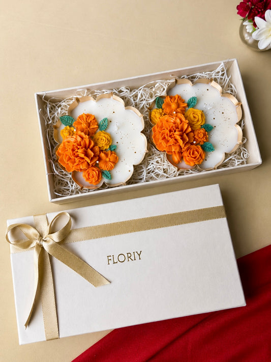Marigold Urli Candle Gift Set