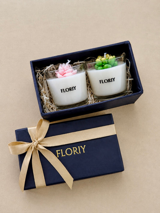 Succulent Garden Candle Gift Set