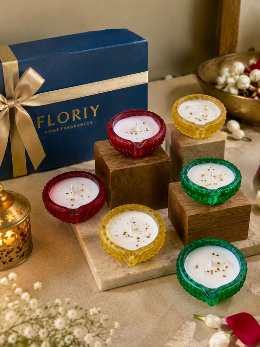 Festive Diya Candle Gift Set