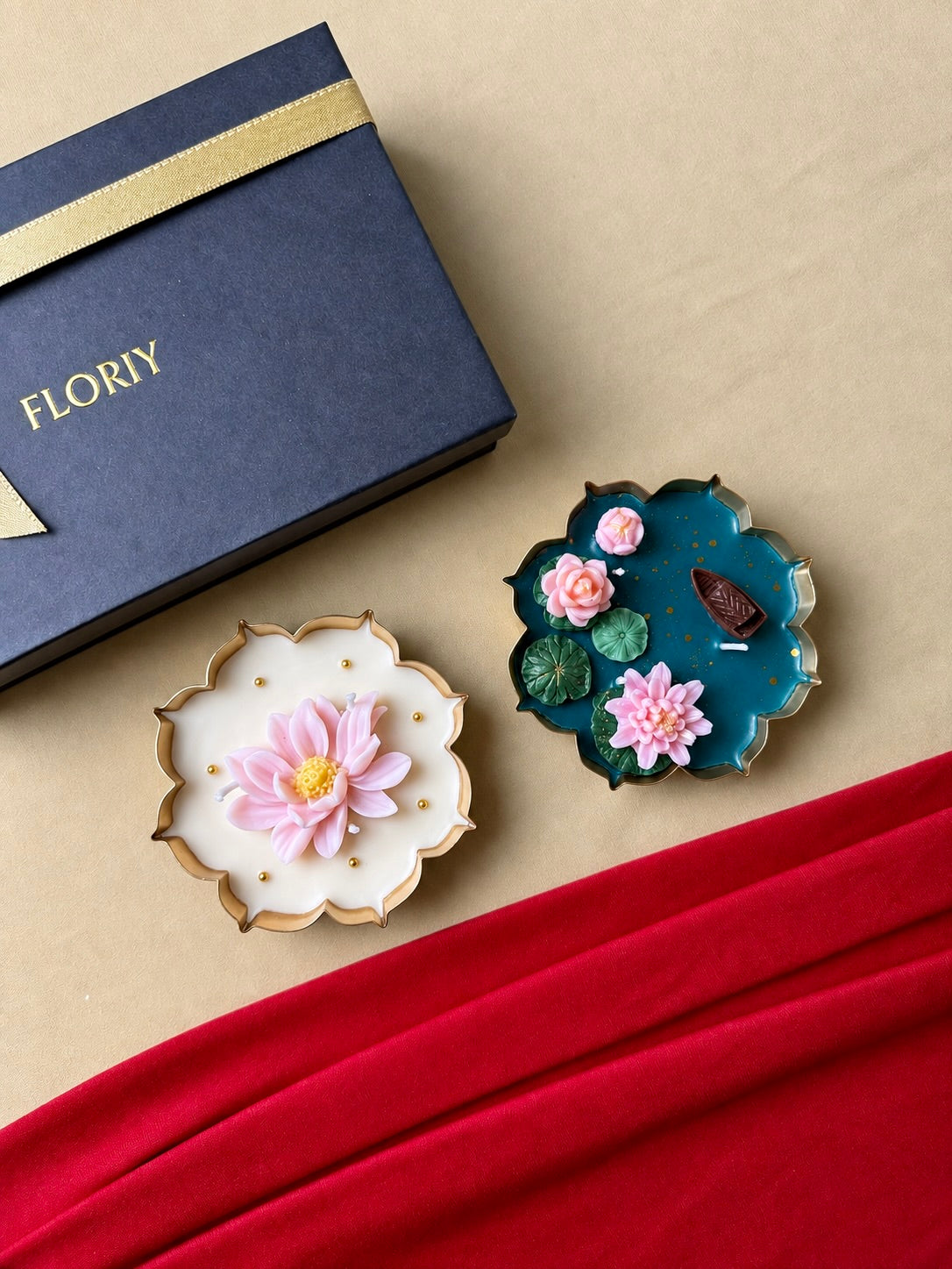 Lotus Candle • Set of 2