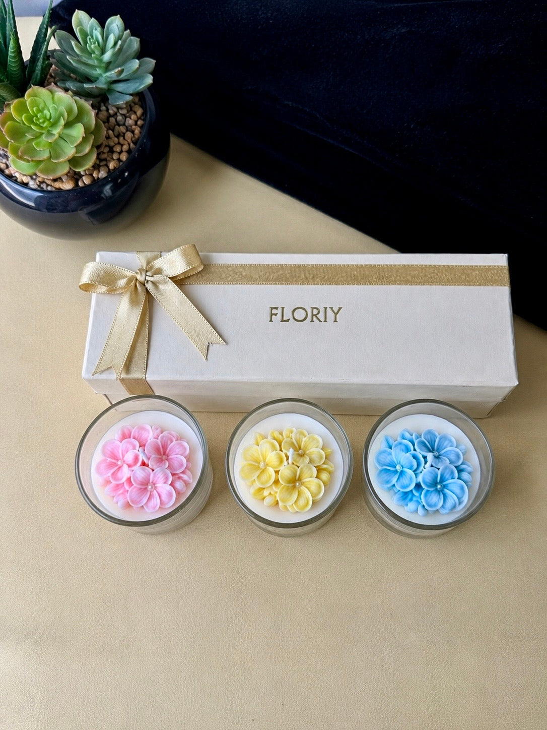 Plumeria Candle Gift Set
